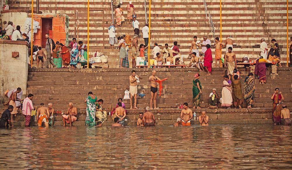 Ganga Paying Guest House Varanasi Esterno foto